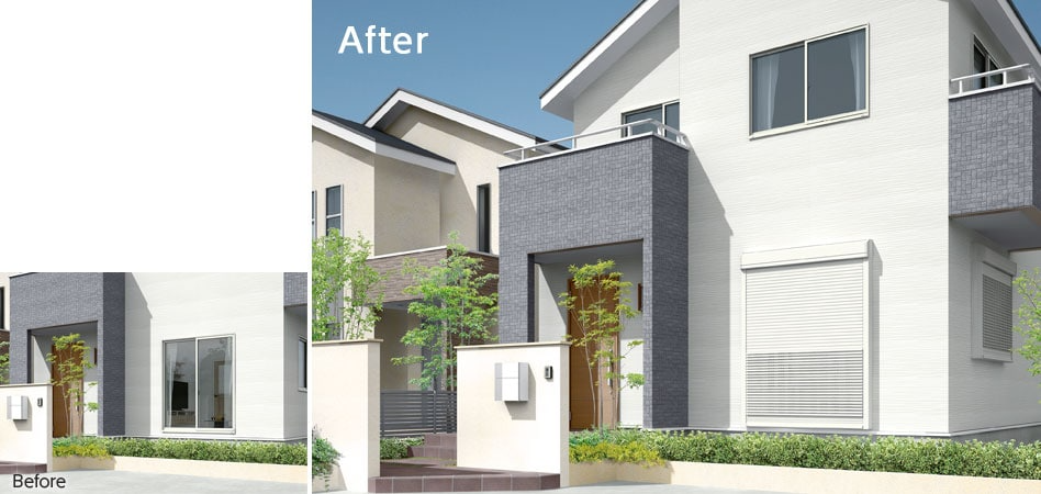 窓　シャッター